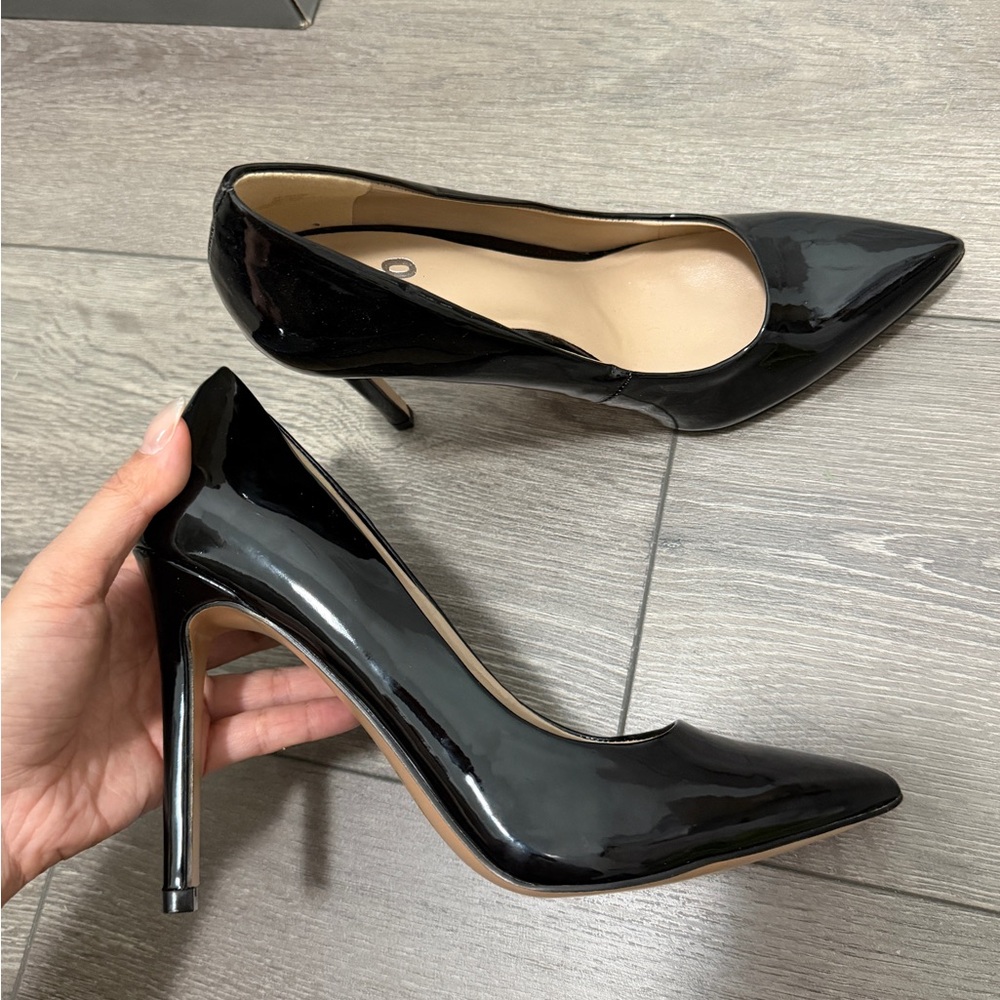 Brand New MIX No.6 Black Patent Heels, Size 8